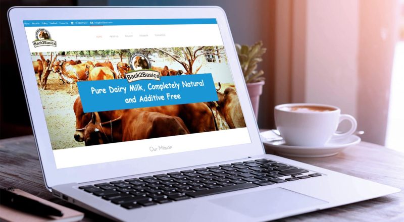 Back2Basics A2 Milk Website