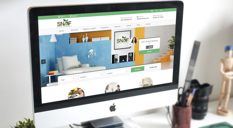 SNAF Website Design